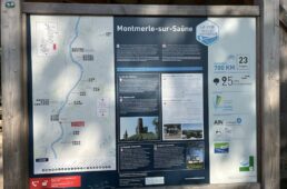 ソーヌ川のサイクリングマップ