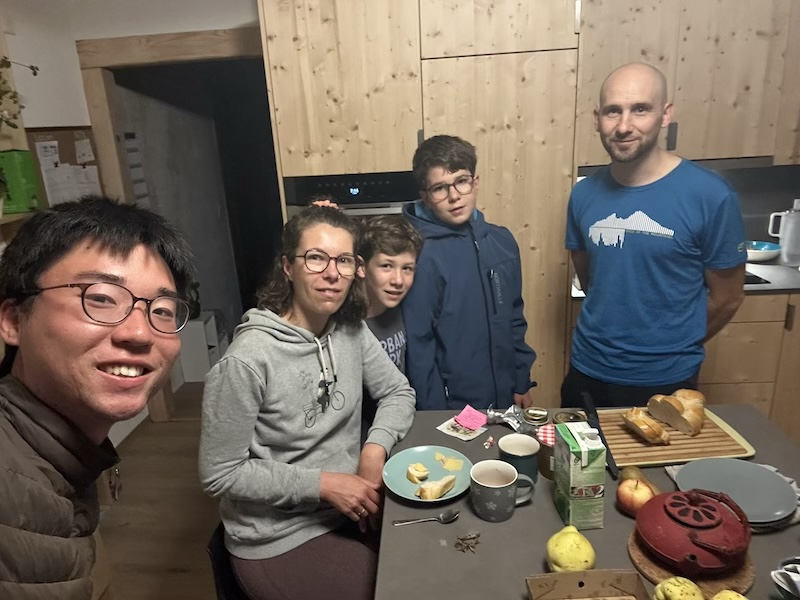 シルヴィエさん家族と