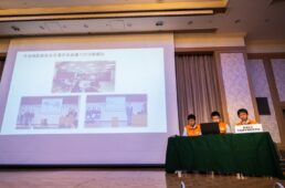 スピーチする今治東中等教育学校