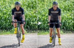 外す足のペダル位置が6時（下死点）