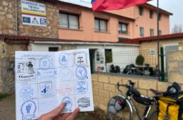 巡礼の道沿いのレストランのスタンプ