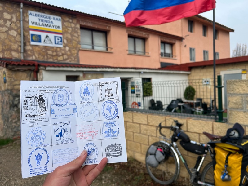 巡礼の道沿いのレストランのスタンプ