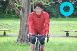 良い前傾フォームの様子（正面）