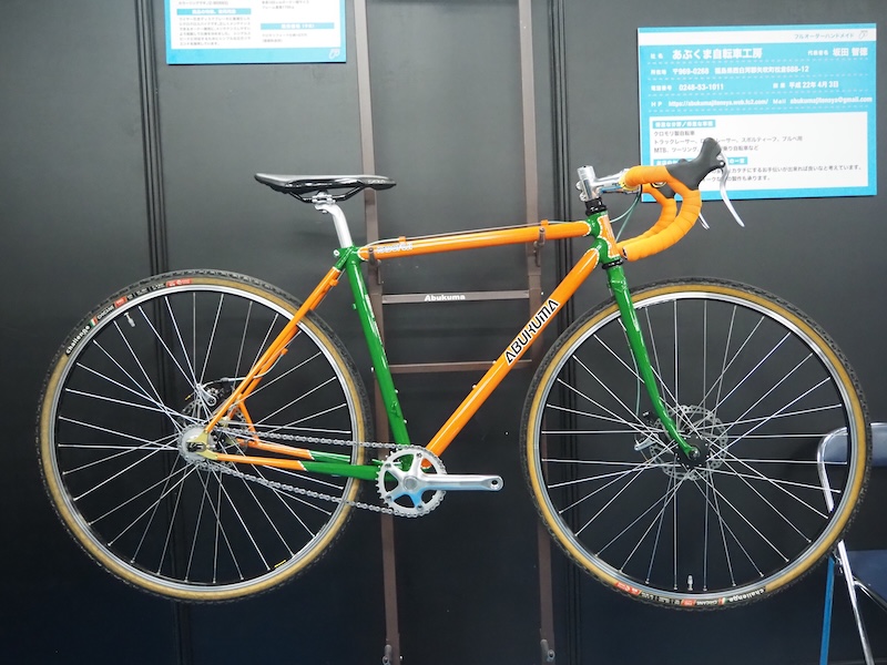 あぶくま自転車工房のシングルスピード対応のシクロクロスバイク