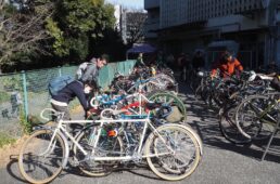 来場者の駐輪場