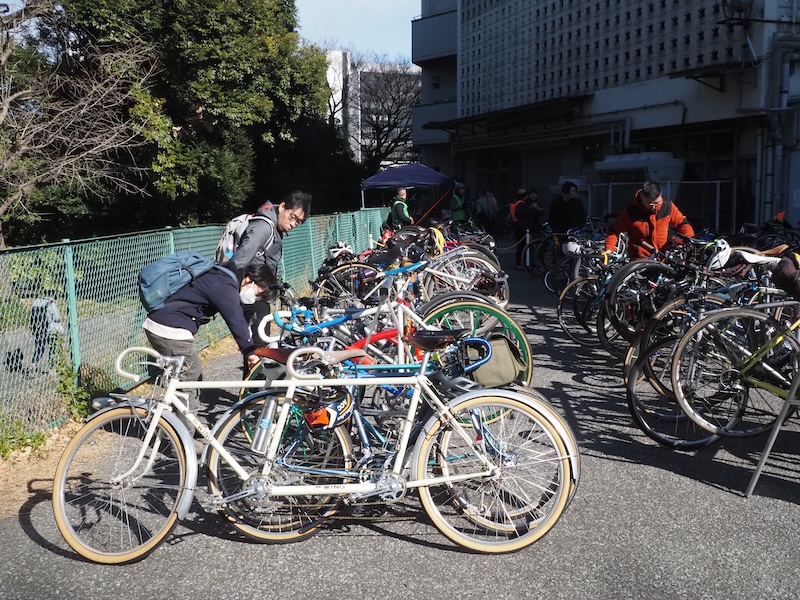 来場者の駐輪場