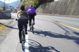 小倉橋付近を走る