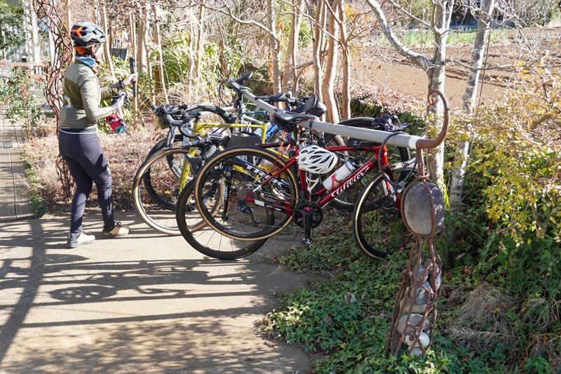 カフェレストラン Shuにあるサイクルラック