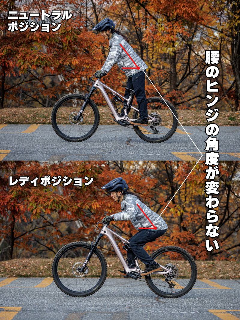 腰のヒンジを変えないこと