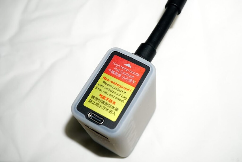 電動ポンプの警告シール