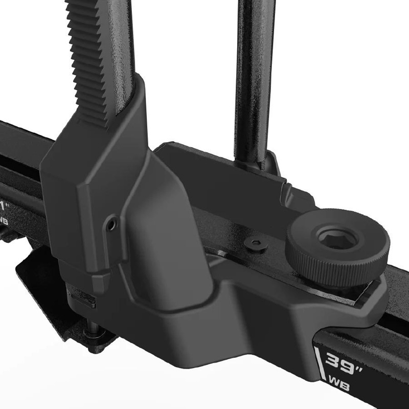 ワンタッチ固定と無段階調整