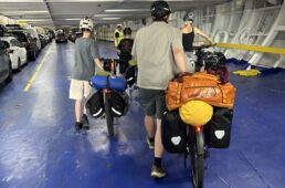 コペンハーゲン行きのフェリー内