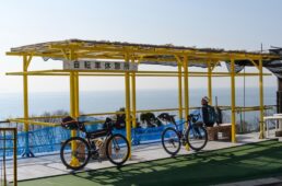 私設の自転車休憩所