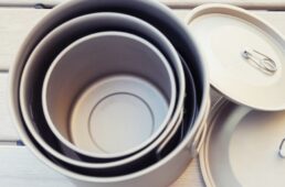 チタニウムポットをスタッキング