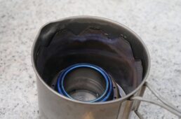 Xメッシュストーブを収納