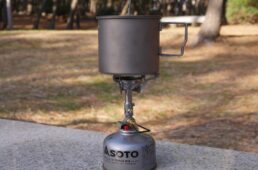 ウィンドマスターの五徳とチタニウムポット600