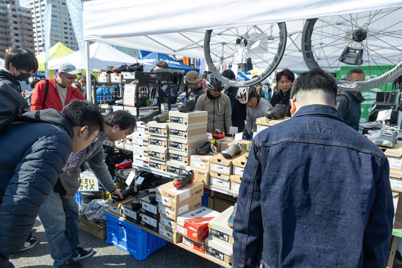 サイクルショップのブース