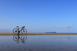 父母ヶ浜でのリフレクション写真