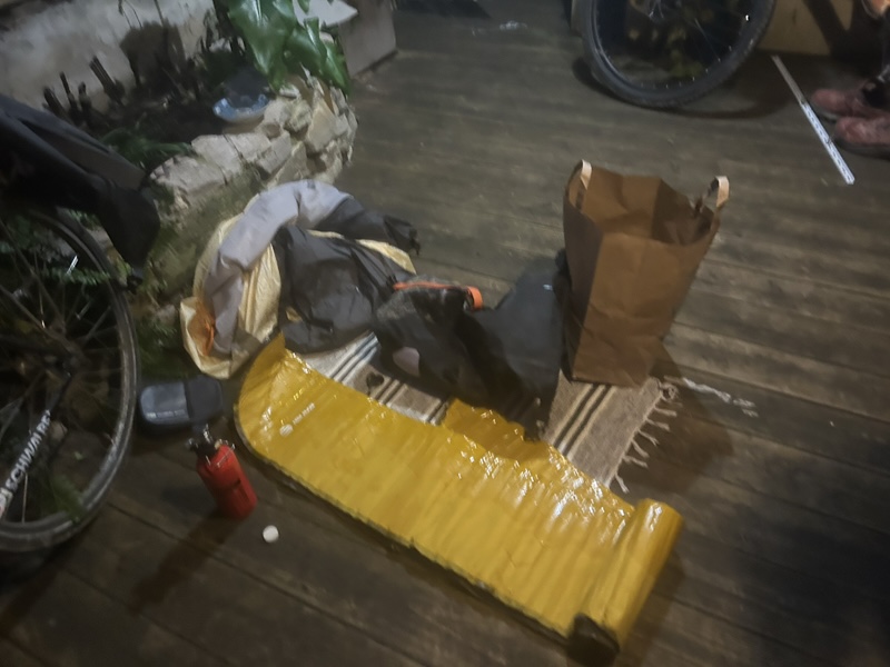 ギトギトになったテントとマット