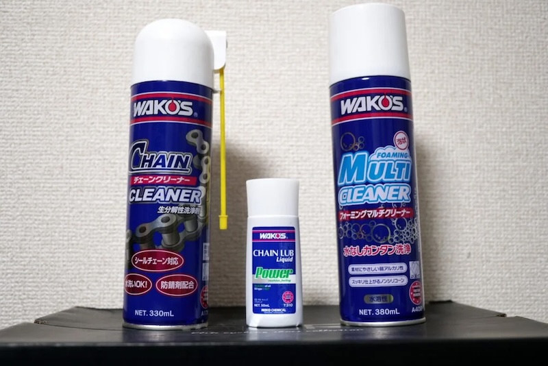 チェーンクリーナー、チェーンルブ（パワー）、フォーミングマルチクリーナー