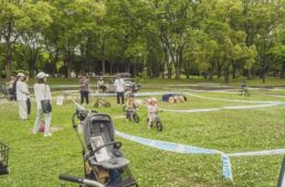 キッズバイクに試乗