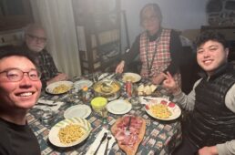 ビットさん家族と夕食