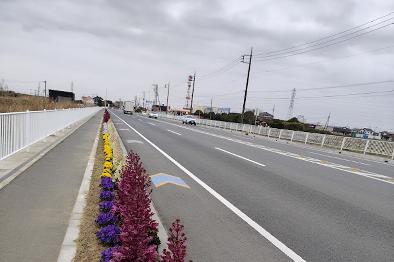 植栽されたりんりんロード