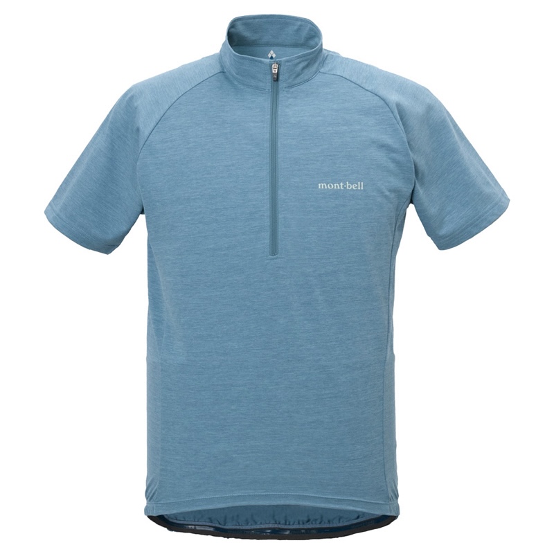 ウィックロンUVテクトサイクルショートスリーブジップシャツメンズ