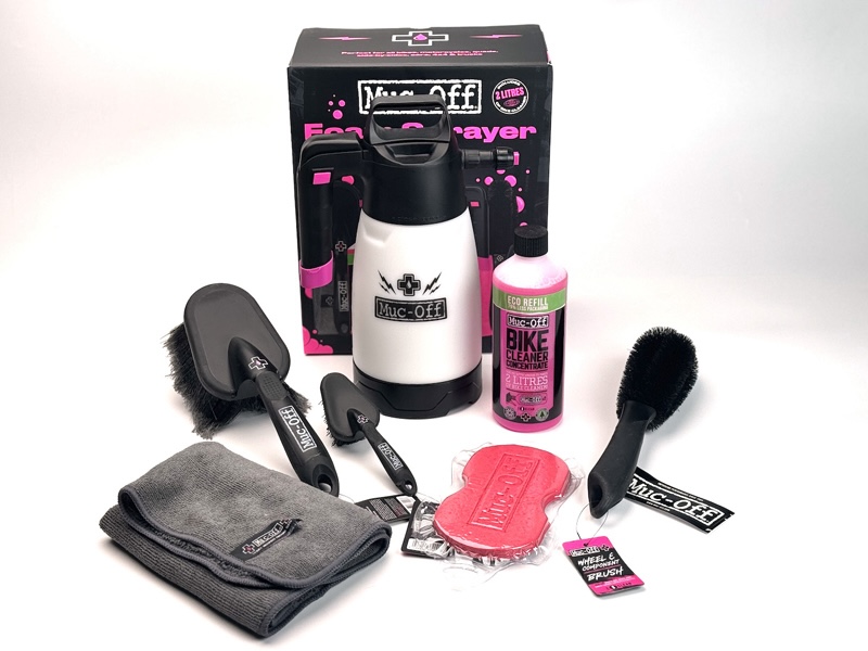Muc-Off ブラシセット＆スポンジ 10点セット マックオフからフォームスプレーヤーセットと傷つけにくい洗車ブラシ