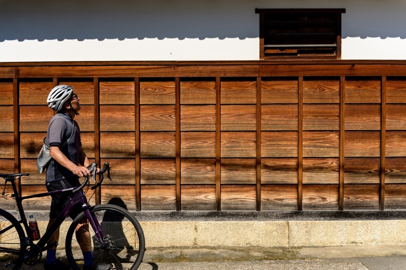 懐かしいサイクリング自転車！彦根市〜。 ビワイチも楽しいが、少し足を止めて彦根の古い街並みを散策ライドする